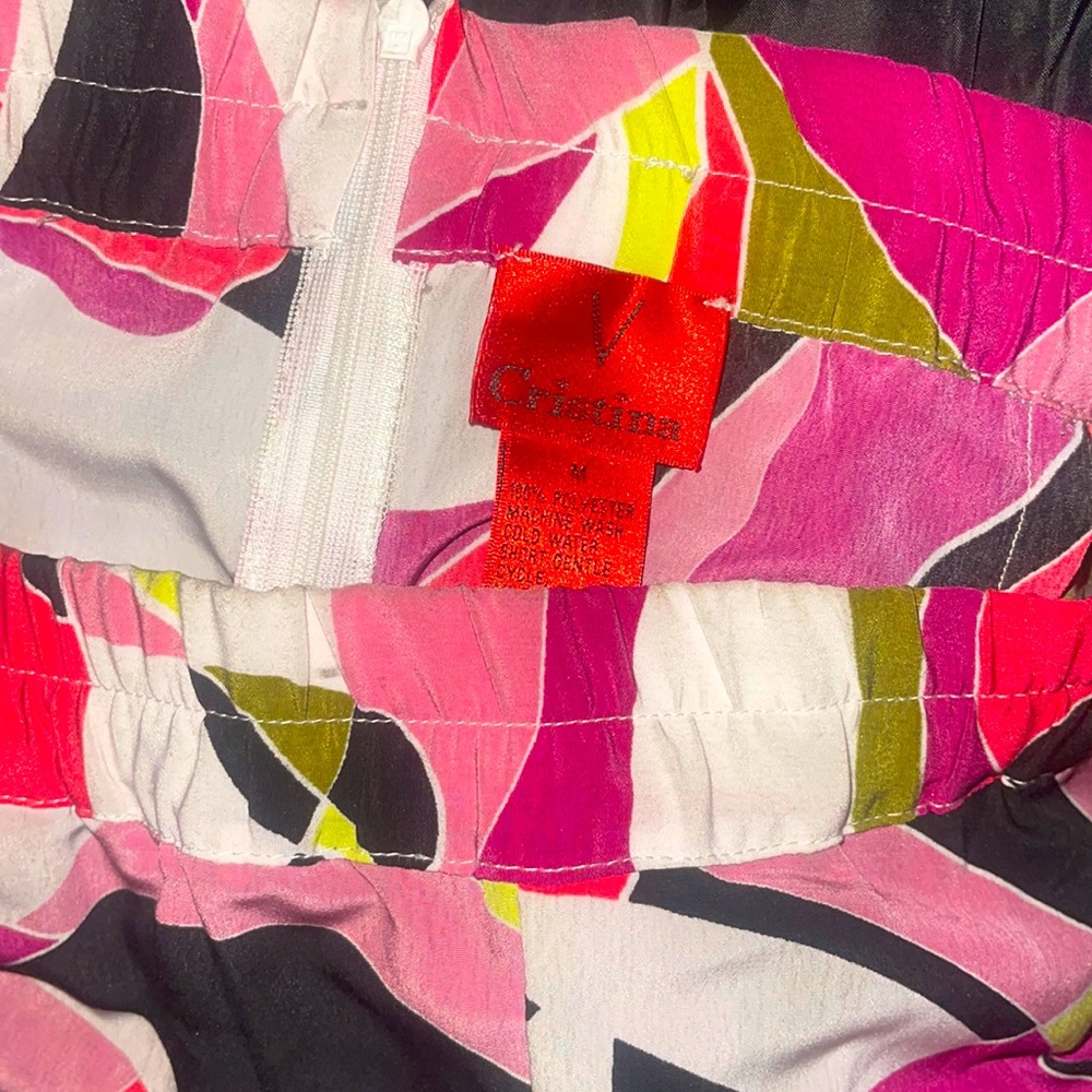 Christina  size med polyester Picasso inspired lounging bellbottoms